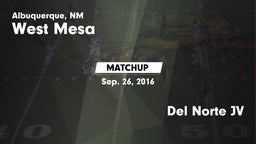 Matchup: West Mesa vs. Del Norte JV 2016