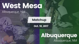 Matchup: West Mesa vs. Albuquerque  2017