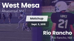 Matchup: West Mesa vs. Rio Rancho  2018
