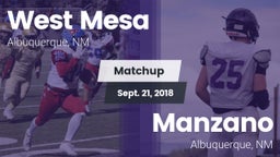 Matchup: West Mesa vs. Manzano  2018