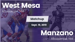 Matchup: West Mesa vs. Manzano  2019