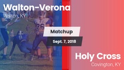Matchup: Walton-Verona vs. Holy Cross  2018