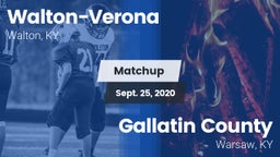 Matchup: Walton-Verona vs. Gallatin County  2020