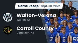 Recap: Walton-Verona  vs. Carroll County  2022