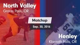 Matchup: North Valley vs. Henley  2016