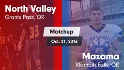 Matchup: North Valley vs. Mazama  2016