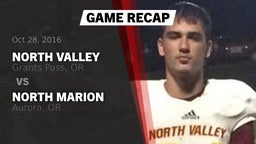 Recap: North Valley  vs. North Marion  2016