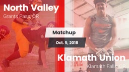 Matchup: North Valley vs. Klamath Union  2018