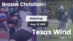 Matchup: Brazos Christian vs. Texas Wind 2018
