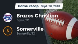 Recap: Brazos Christian  vs. Somerville  2018