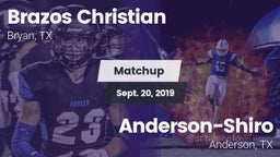 Matchup: Brazos Christian vs. Anderson-Shiro  2019