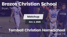 Matchup: Brazos Christian vs. Tomball Christian HomeSchool  2020