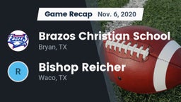 Recap: Brazos Christian School vs. Bishop Reicher  2020