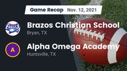Recap: Brazos Christian School vs. Alpha Omega Academy  2021
