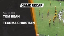 Recap: Tom Bean  vs. Texoma Christian  2016