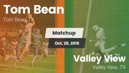 Matchup: Tom Bean vs. Valley View  2016