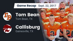 Recap: Tom Bean  vs. Callisburg  2017