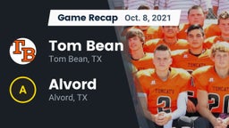 Recap: Tom Bean  vs. Alvord  2021