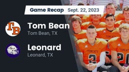 Recap: Tom Bean  vs. Leonard  2023