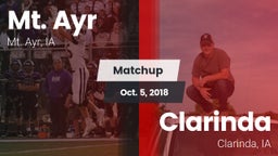 Matchup: Mt. Ayr vs. Clarinda  2018