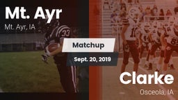 Matchup: Mt. Ayr vs. Clarke  2019