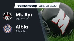 Recap: Mt. Ayr  vs. Albia  2020