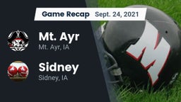 Recap: Mt. Ayr  vs. Sidney  2021