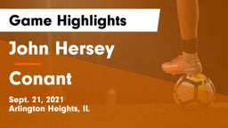 John Hersey  vs Conant  Game Highlights - Sept. 21, 2021