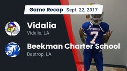 Recap: Vidalia  vs. Beekman Charter School 2017