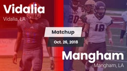 Matchup: Vidalia vs. Mangham  2018