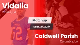 Matchup: Vidalia vs. Caldwell Parish  2019