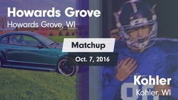 Matchup: Howards Grove vs. Kohler  2016