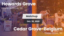 Matchup: Howards Grove vs. Cedar Grove-Belgium  2020