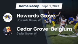Recap: Howards Grove  vs. Cedar Grove-Belgium  2023