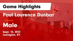 Paul Laurence Dunbar  vs Male Game Highlights - Sept. 15, 2022