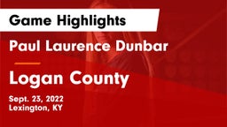 Paul Laurence Dunbar  vs Logan County Game Highlights - Sept. 23, 2022