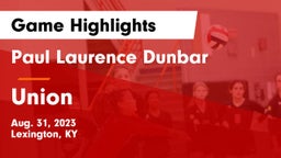 Paul Laurence Dunbar  vs Union  Game Highlights - Aug. 31, 2023