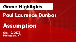 Paul Laurence Dunbar  vs Assumption  Game Highlights - Oct. 10, 2023