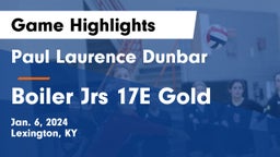 Paul Laurence Dunbar  vs Boiler Jrs 17E Gold Game Highlights - Jan. 6, 2024