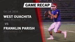 Recap: West Ouachita  vs. Franklin Parish  2016