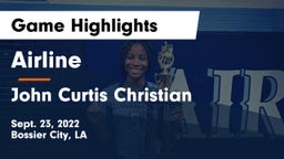 Airline  vs John Curtis Christian  Game Highlights - Sept. 23, 2022