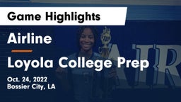 Airline  vs Loyola College Prep Game Highlights - Oct. 24, 2022