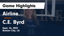 Airline  vs C.E. Byrd  Game Highlights - Sept. 26, 2023