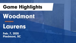 Woodmont  vs Laurens Game Highlights - Feb. 7, 2020