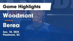 Woodmont  vs Berea  Game Highlights - Jan. 18, 2023
