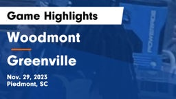 Woodmont  vs Greenville  Game Highlights - Nov. 29, 2023
