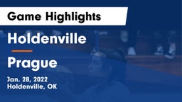 Holdenville  vs Prague  Game Highlights - Jan. 28, 2022