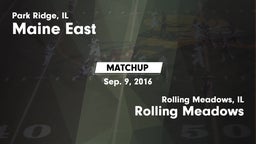Matchup: Maine East vs. Rolling Meadows  2016