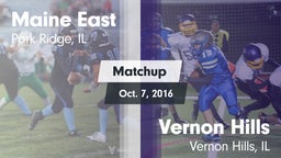 Matchup: Maine East vs. Vernon Hills  2016