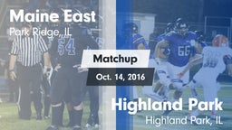 Matchup: Maine East vs. Highland Park  2016